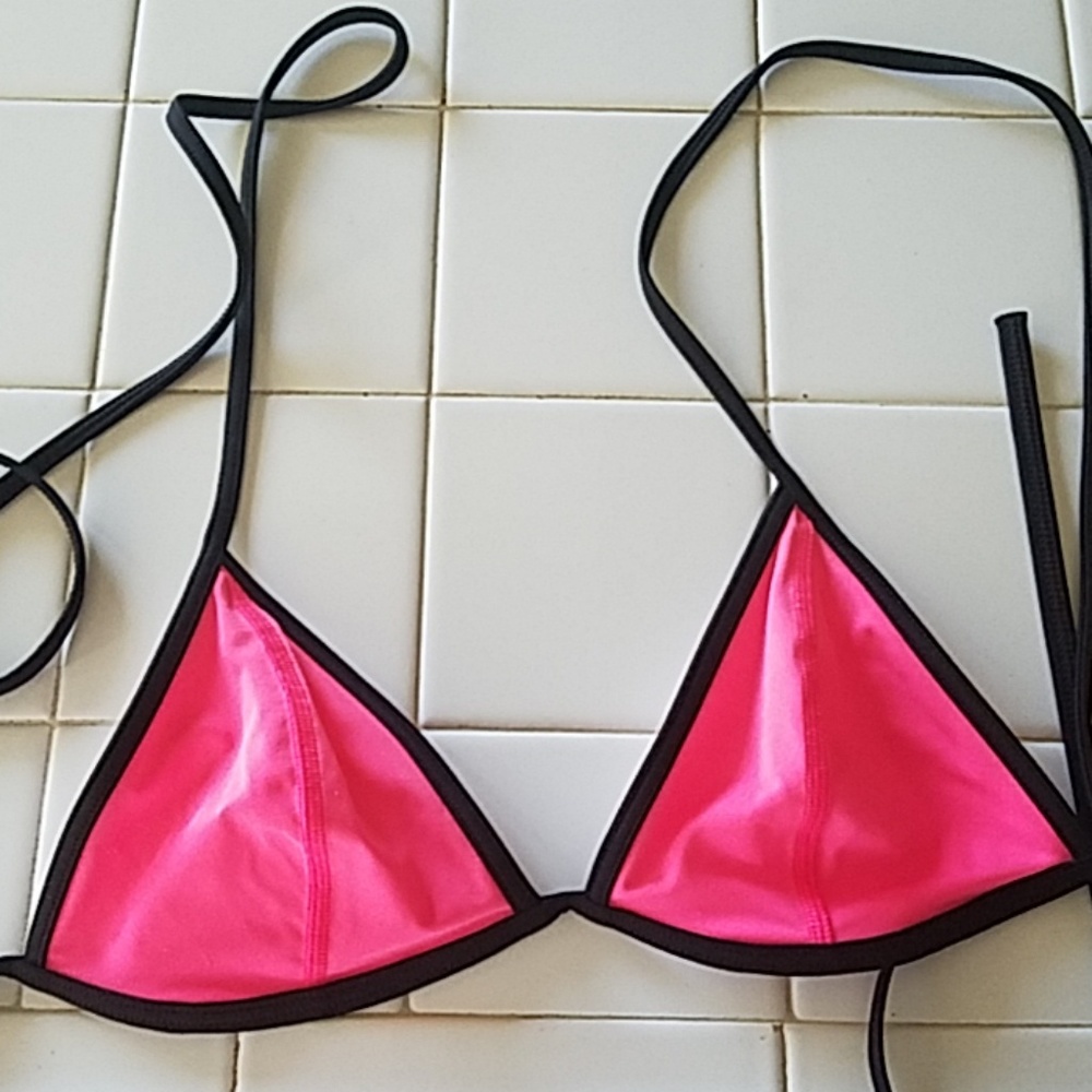 XS hot pink VS string bikini top